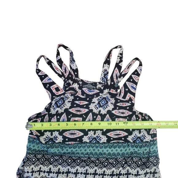 Angie Junors Crop Tank Top Size M Y2K Artsy Baddie Summer Beach Resort - Picture 8 of 8